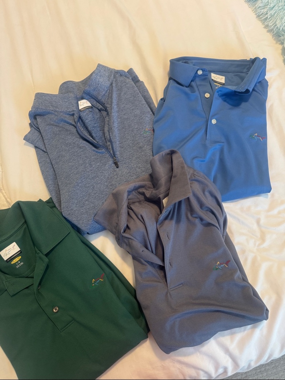 Men’s Greg Norman Bundle - Zip Up Jacket, Collared Longsleeve, 2 Short Sleeves